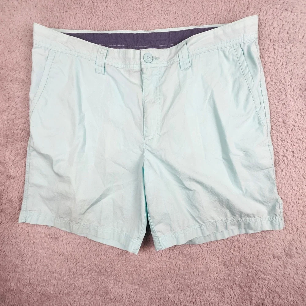 Columbia Mens 38 Shorts Casual Outdoor Hiking Travel Green Sportswear Beach Walk